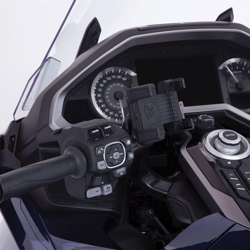 Ciro Goldstrike Smartphone Holder with Black Left Side Accessory Mount for Gold Wing - Image 4